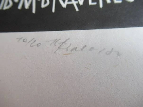 Exlibris – M. Bravenec – Karel Fiala – motiv: Ležící ženský akt zezadu – 14,5×10,5 cm – linoryt (X3)