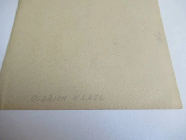 Exlibris – Dr. Ebba Jahnová – Oldřich Karel – motiv: Školní scéna (učitelka a žáci) – 11×11 cm – litografie