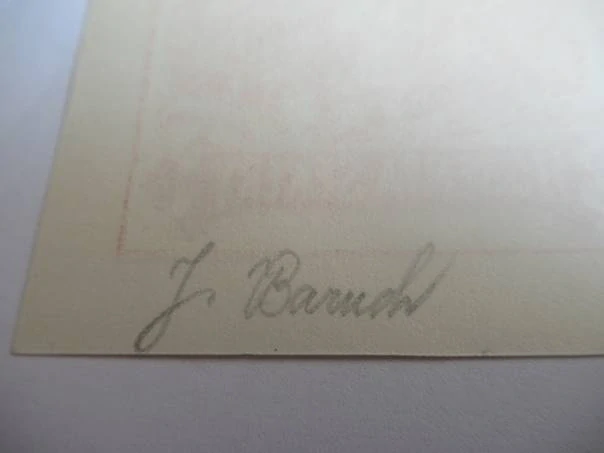 Z knih Huberta Sekery – Jožka Baruch – motiv: Brouček (brouk v květinách) – 8,5×6,5 cm – zinkografie (zk) – 1938