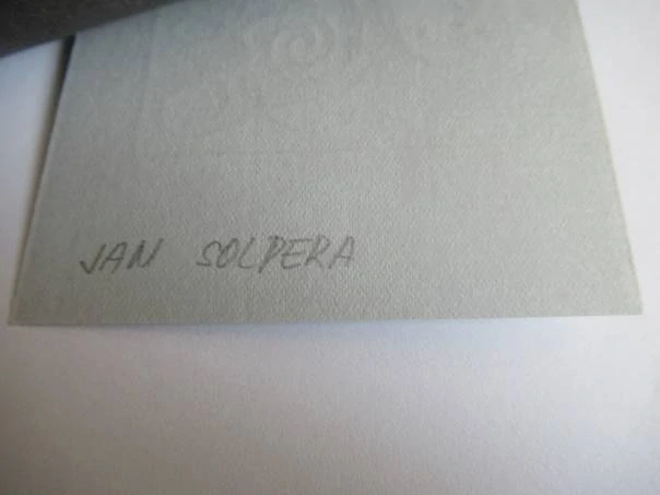 Exlibris – MUDr. Hana Zvolská – Jan Solpera – motiv: Kaligrafický monogram „HZ“ v lineárním rámečku – exlibris 9,5×8 cm (podkladový papír 21×14 cm) – zinkografie / knihtisk – 2. polovina 20. století
