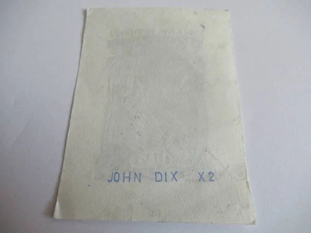 Exlibris – Reinhilde van Gysel – John Dix – motiv: Expresivní figurální kompozice se dvěma postavami a lebkou – rozměry 10,5×7,5 cm – dřevoryt (X2) – 2. polovina 20. století