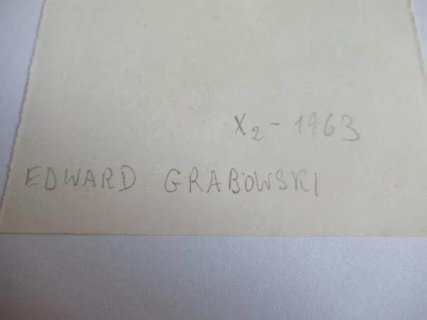 Exlibris – dr. Stefana Kotarskiego – Edward Grabowski – motiv: Kosmická scéna se dvěma kosmonauty, planetou a zářícím sluncem – rozměry 15,5×10 cm – dřevoryt (X2) – rok 1963