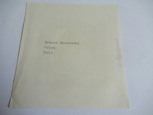 Exlibris – Włodzimierz Egiersdorff – Edward Grabowski – motiv: Dvoubarevný námořní motiv s vikinskou lodí ve vlnách – rozměry 12,5×12 cm – barevný dřevoryt (X2) – rok 1964