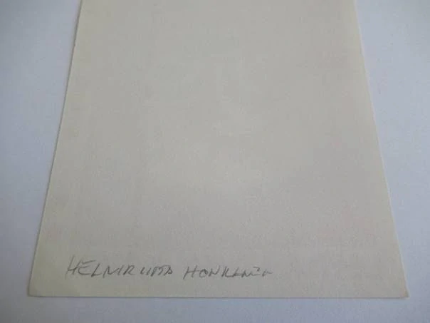 Exlibris – Leena-Kaija Kouri – Helmerutta Honkanen – Abstraktní maska / zvířecí motiv – linoryt (X3), 10×9,5 cm