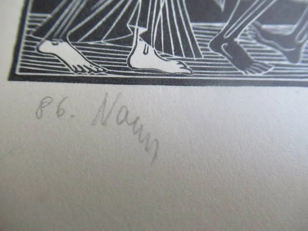 Exlibris – Dr. Stanisław Aulich – Árpád Dániel Nagy – Antický výjev s taseným mečem – 14×10,5 cm