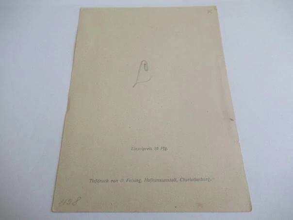Kriegs-Exlibris – Spolek Hillebunt – Germánský válečník chránící múzy – hlubotisk, 13×9,5 cm