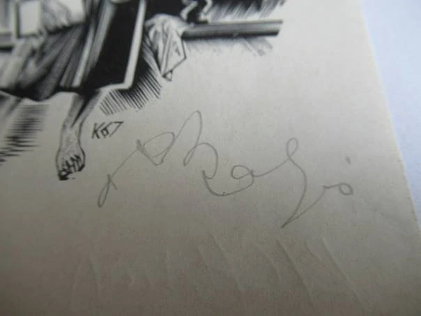 Exlibris – Erik Saluveer – Richard Kaljo – Estonsko, 1967 – původní dřevoryt (X2) – 10×7 cm