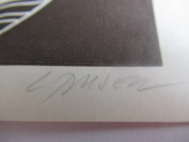 Původní sběratelská novoročenka PF 1978 Petr Charypar – autor Ladislav Rusek (Šaman), linoryt X3 (14,5 × 10,5 cm)