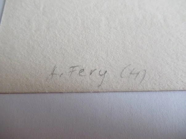 Sběratelská PF 1975 – autor: Antal Féry – motiv sochař v ateliéru s ženským aktem, dřevoryt X2 (15,5 × 10 cm)