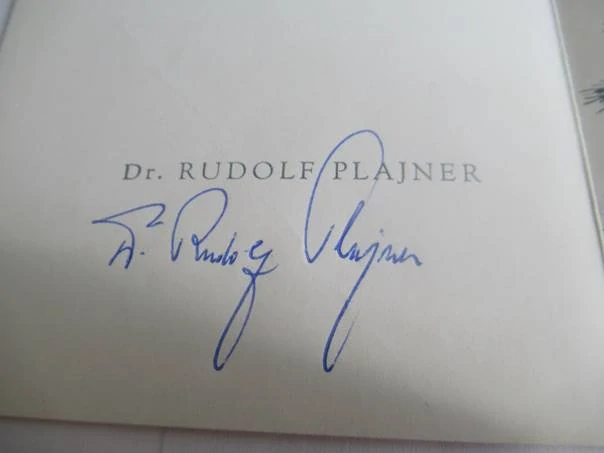 Sběratelská PF 1982 – odesílatel: Dr. Rudolf Plajner – motiv zimní krajina s kostelíkem, tisk (19,5 × 10 cm)