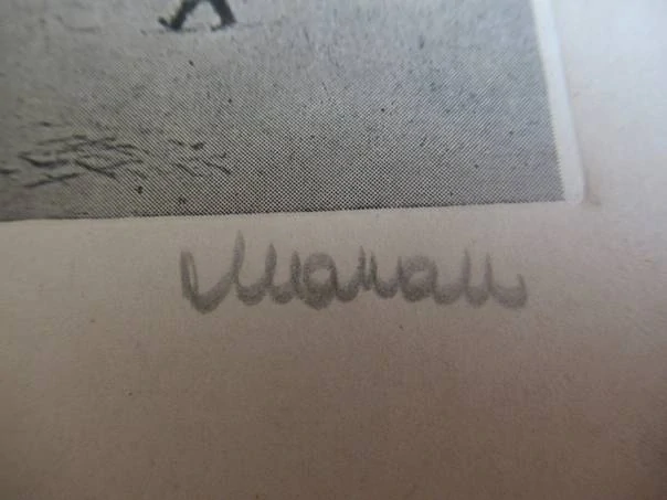 Volná grafika s motivem Týnského chrámu v Praze, originální podepsaný tisk, rozměr složeného listu 16 × 12 cm
