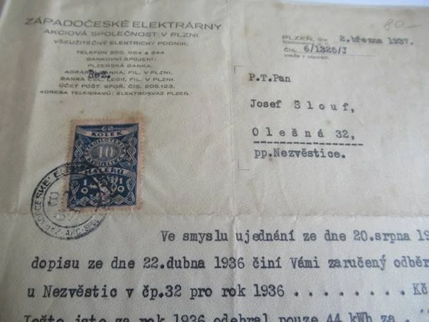 Plzeň - Západočeské elektrárny - Všeužitečný elektrický podnik - 1937