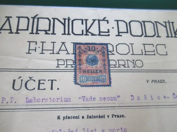 Praha - Brno - F. Hadrbolec - papírnické podniky - 