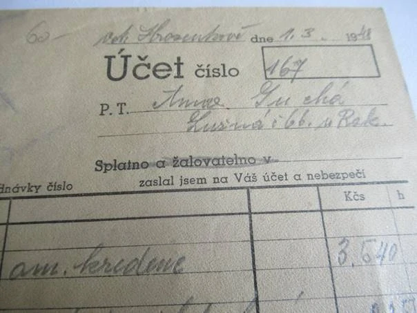 Nový Hrozenkov - Jan Orság - Strojní stolařství - 1948