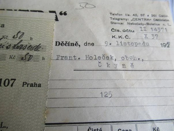 Děčín - Centra - Továrny na tukové výrobky - 1927