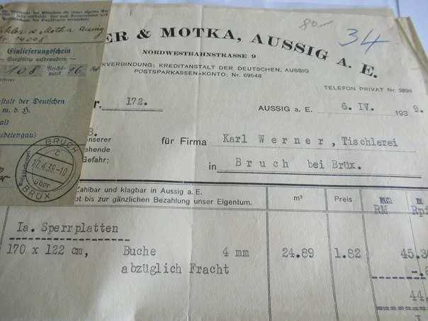 Aussig - Winkler & Motka - 1939