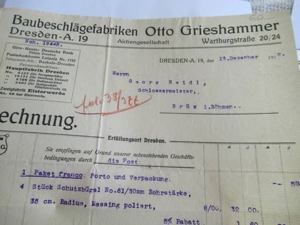 Dresden - Otto Grieshammer - Budování hardwarových továren - 1912