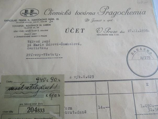 Praha - Pragochemia - chemická továrna - 1939