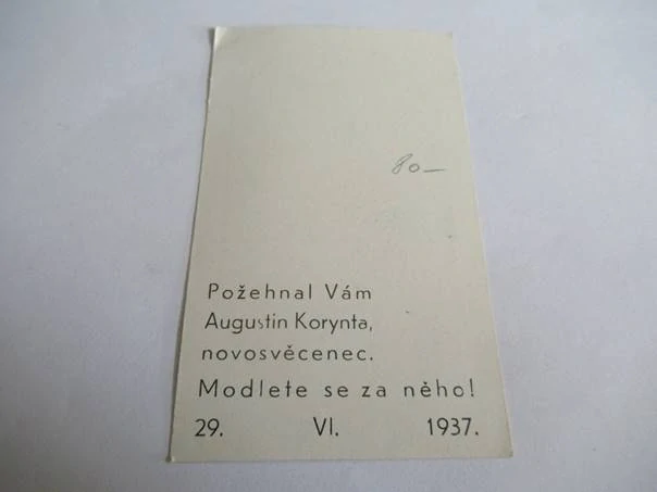 Madona Strahovská - Augustin Korynta, novosvětec