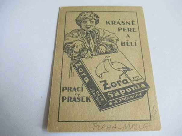 Praha - Nusle - Saponia Zora - Prací prášek - Boršov u Kyjova