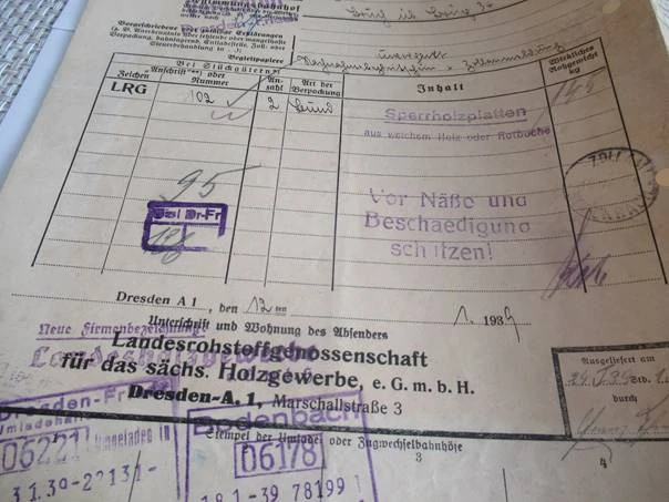 Lom u Mostu - Nákladní list - 1939