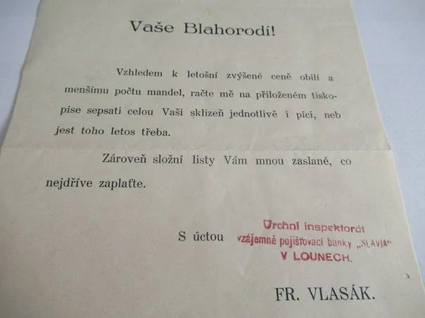 Louny - Dopis - 1915