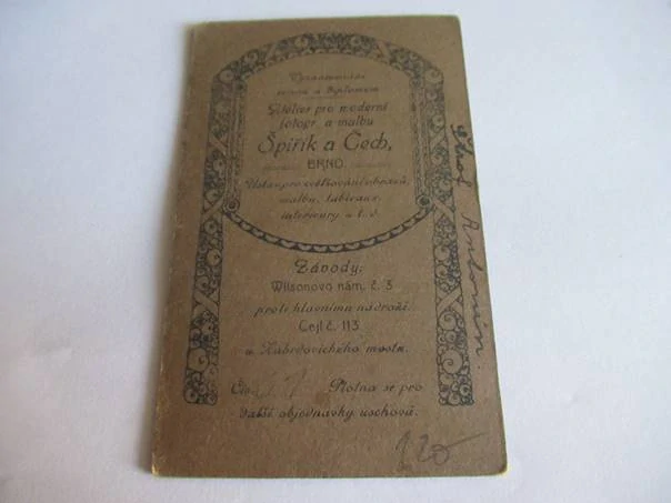 Brno - Foto Špiřík a Čech - Muž s kravatou  - cca 10,5 x 6,5 cm