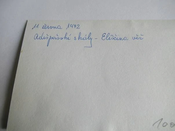 Adršpašské skály - 1972 - cca 12,5 x 9 cm