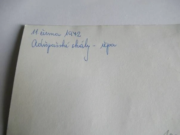 Adršpašské skály -  1972 - cca 12,5 x 9 cm