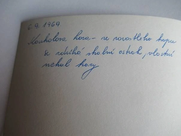 Koukolova hora - 1969 - cca 12,5 x 9 cm