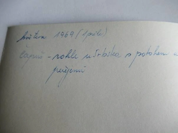 Čapuš - rokle u Srbska - 1969 - - cca 12,5 x 9 cm