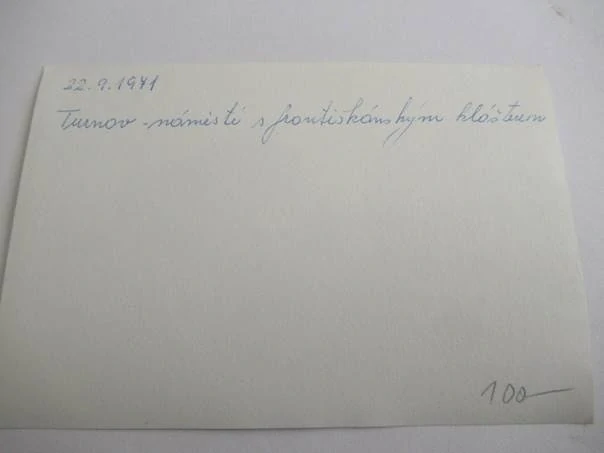 Turnov - 1971 - cca 12 x 9 cm
