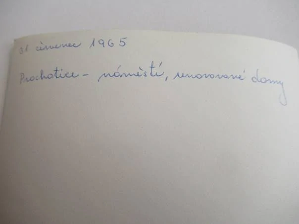 Prachatice - 1965 - cca 12,5 x 9 cm