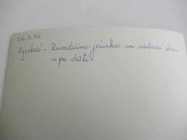 Vysoká - Rusalčino jezírko - 1970 - cca 12,5 x 9 cm