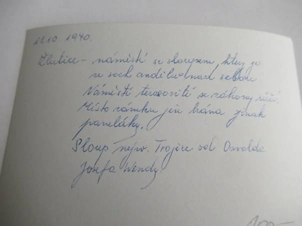 Žlutice - 1970 - cca 12,5 x 9 cm