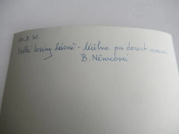 Velké Losiny lázně - 1970 - cca 12,5 x 9 cm