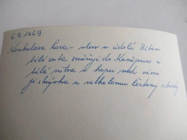 Koukolova hora - 1969 - cca 13,5 x 9 cm
