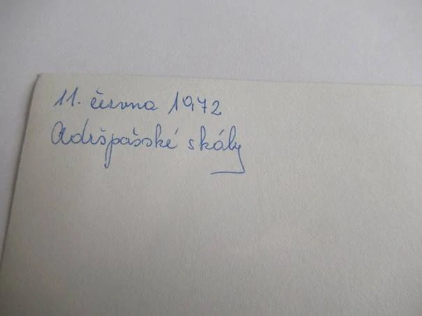 Adršpašské skály - 1972 - cca 12,5 x 9 cm
