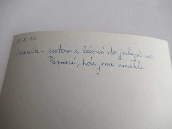 Jeseník - 1970 - cca 12,5 x 9 cm