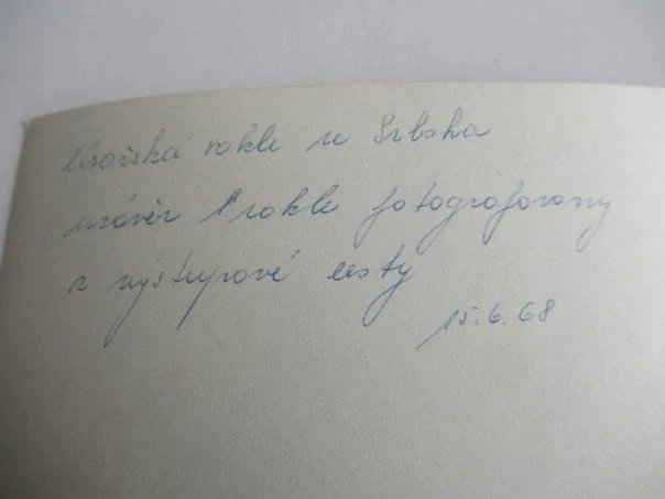 Rokle u Srbska - 1968 - cca 13,5 x 9 cm