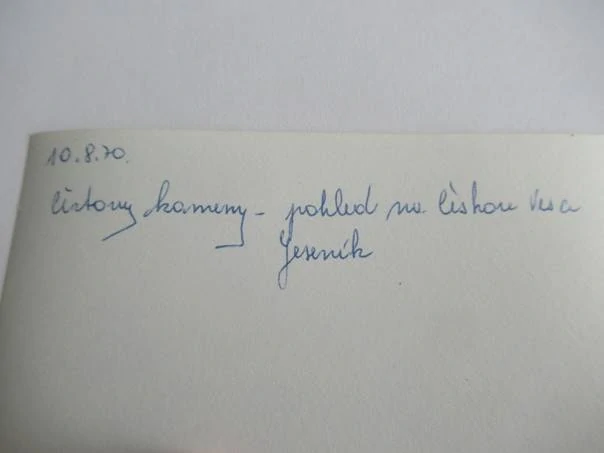 Čertovy kameny - 1917 - cca 12,5 x 9 cm