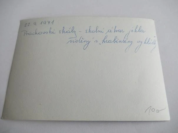 Prachovské skály - 1971 - cca 12,5 x 9 cm