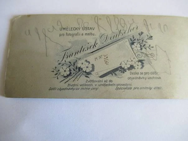 Orlová - Foto František Deutscher - Muž s hodinkami - cca 15,5 x 6,5 cm