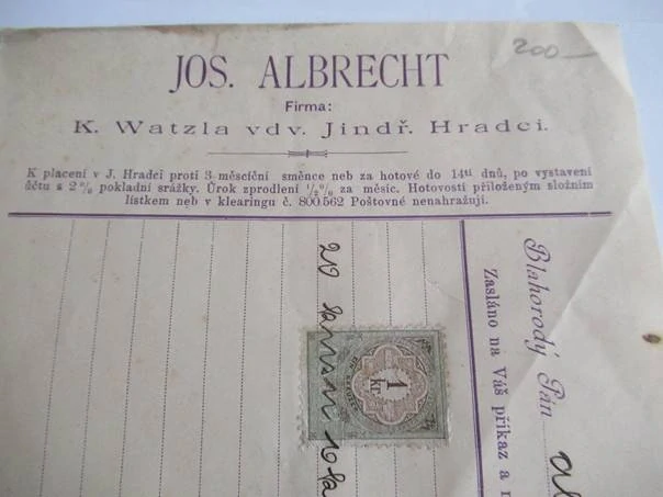 Jindřichův Hradec - Jos. Albrecht - 1896