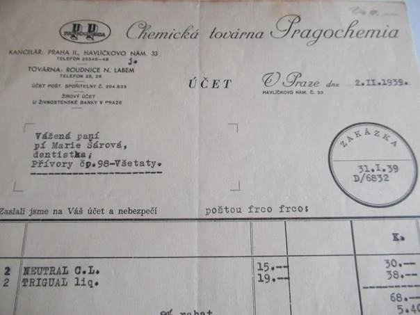 Praha - Pragochemia - chemická továrna - 1939