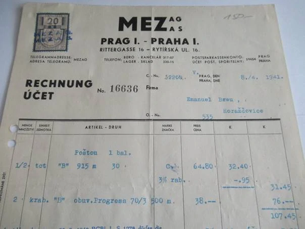 Praha - MEZ - 1941
