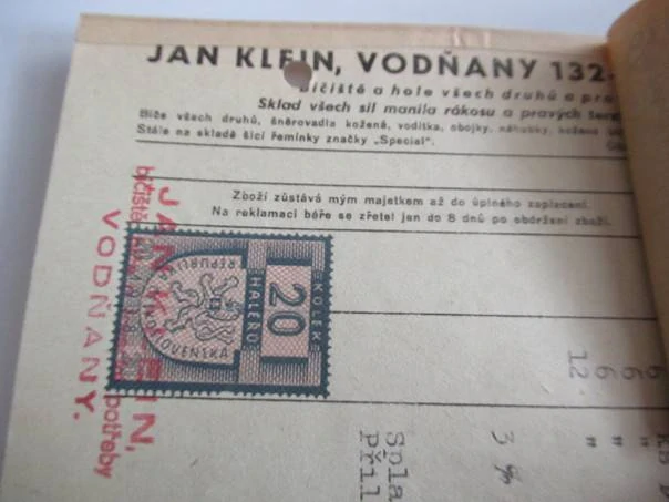 Vodňany - Jan Klein - Bičiště, biče a lovecké pořeby - 1939