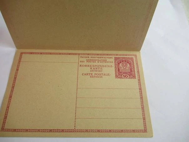 Odpovědný dvojitý korespondenční lístek