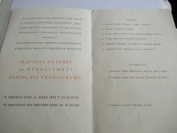 Praha - Obecní dům - Program - 1942