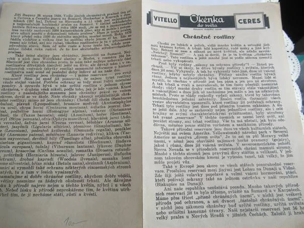 Vetello, Ceres -  Okénko do světa - Chráněné rostliny